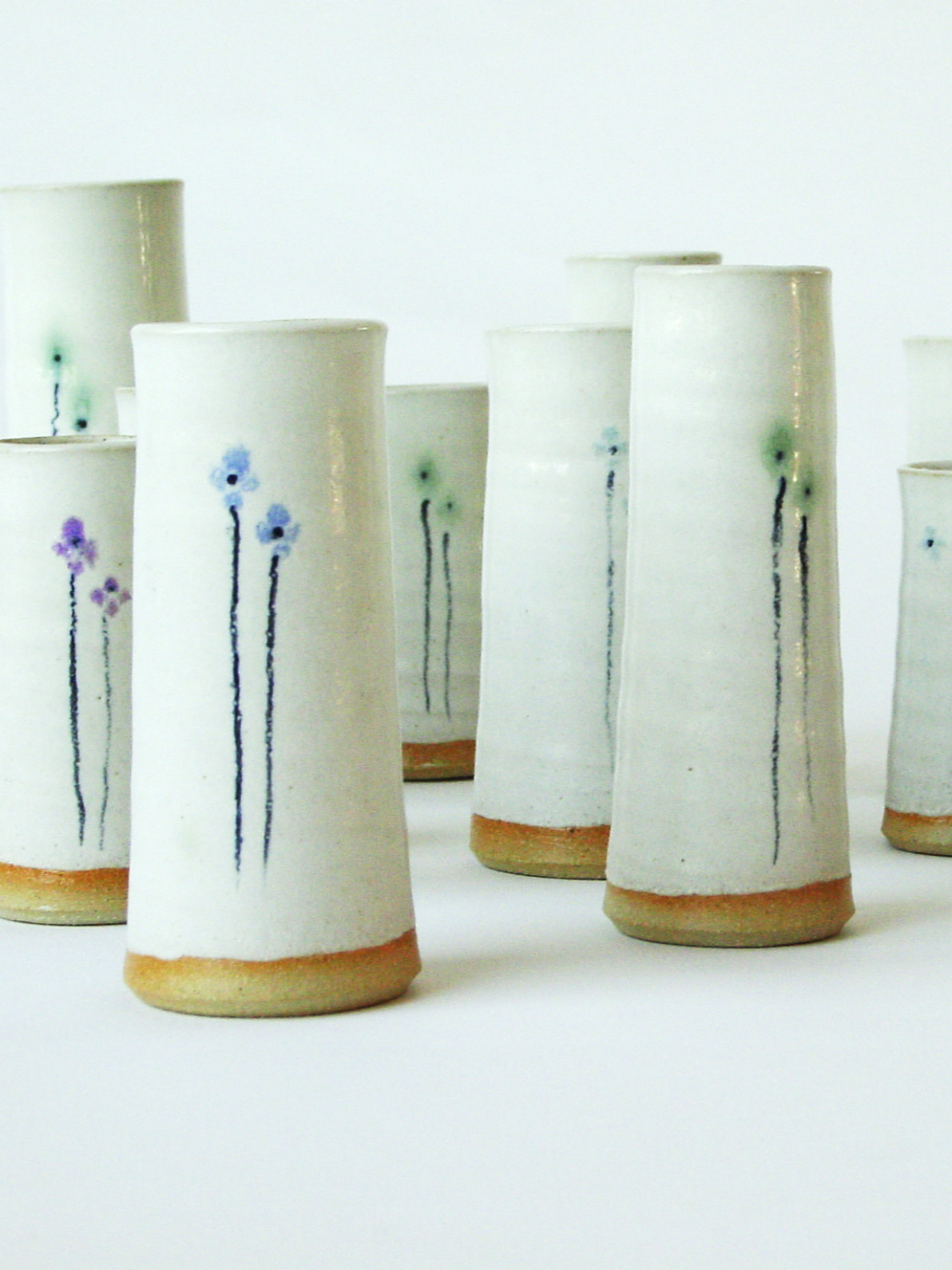 Vaser med blomst Bruuns Keramik